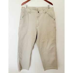 VTG Lee Dungarees Carpenter Utility Relaxed Workwear Y2K Pants Men 38x30